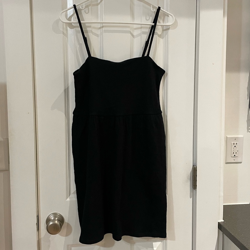 Black tank mini dress NWOT